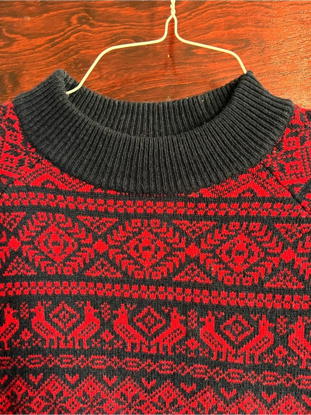 J Crew Women’s Nordic Fair Isle Lambswool Blend Crewneck size Medium - Picture 5 of 11
